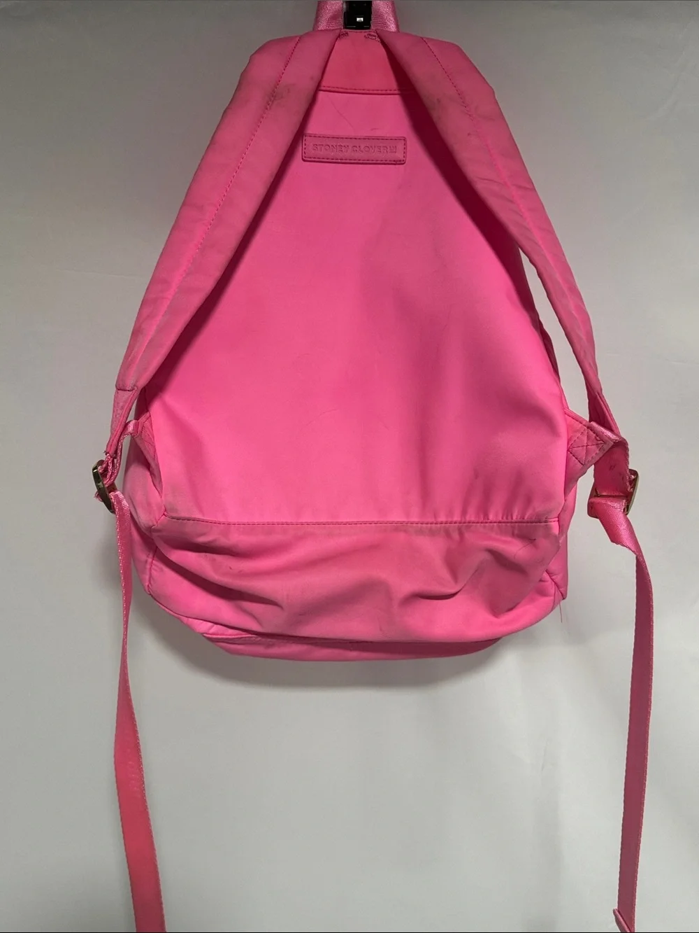 Stoney Clover Lane Hot Pink Patch Backpack with Gold Accents